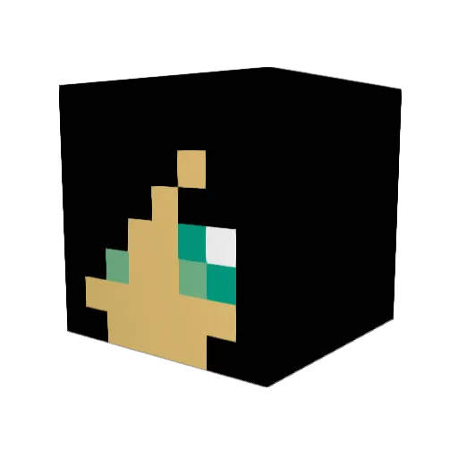 Konradikal Minecraft avatar head, 3D render
