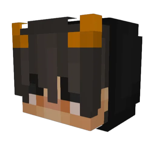 Konri_ Minecraft avatar head, 3D render