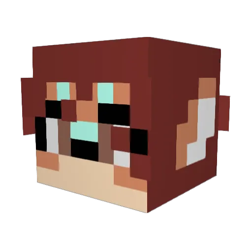Konrolus_Rex Minecraft avatar head, 3D render
