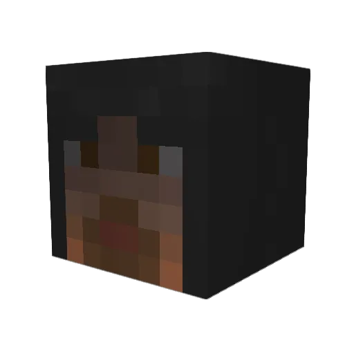 Konshuu Minecraft avatar head, 3D render