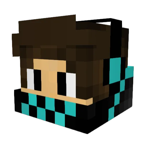 KonsiK950 Minecraft avatar head, 3D render