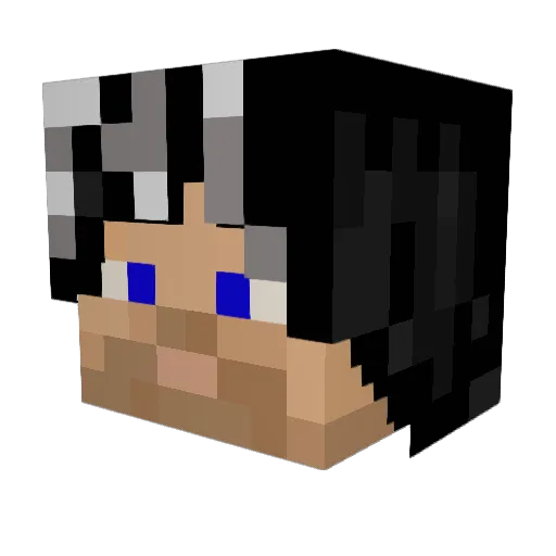 Konsiistency Minecraft avatar head, 3D render