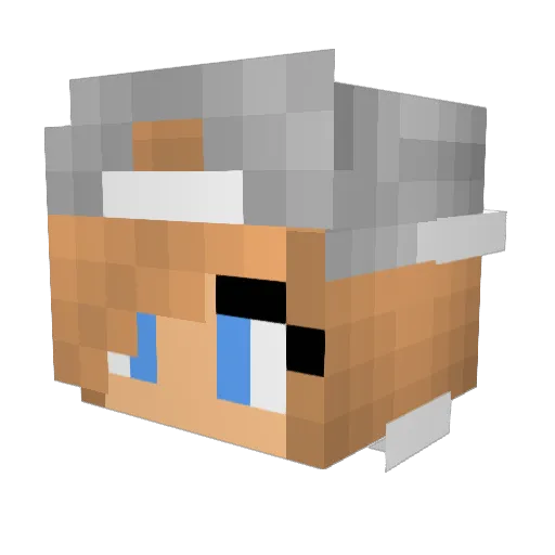 Konsolenzocker13 Minecraft avatar head, 3D render