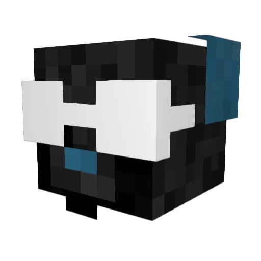 Konsolone Minecraft avatar head, 3D render