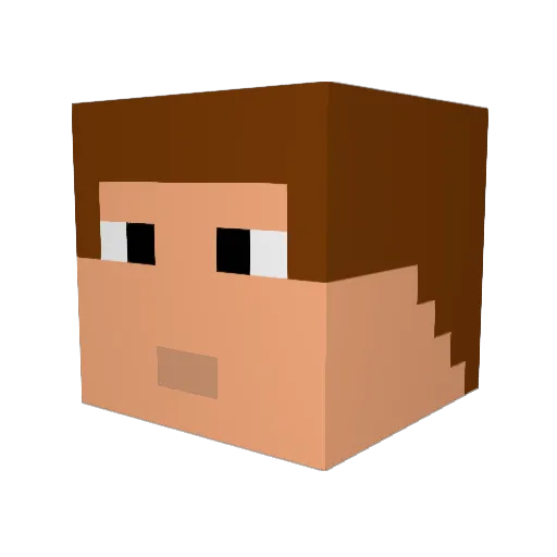 KonspyHunt Minecraft avatar head, 3D render