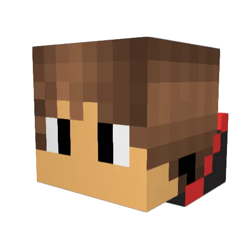 KonstantoJr Minecraft avatar head, 3D render