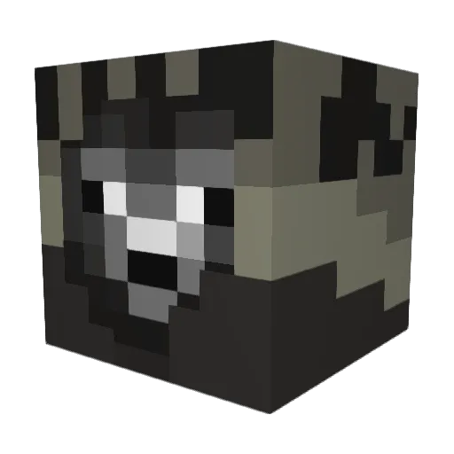 Kontaiii Minecraft avatar head, 3D render
