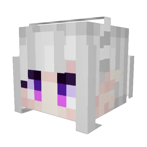 Kontaria Minecraft avatar head, 3D render