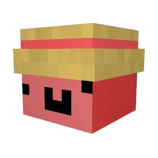 Konti299 Minecraft avatar head, 3D render