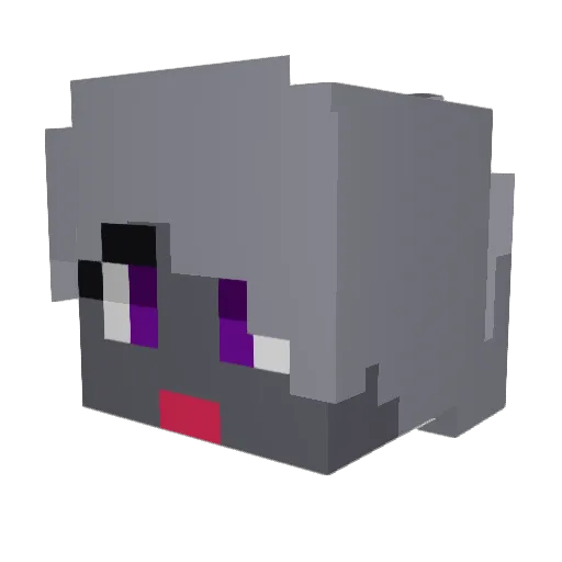Kontonord Minecraft avatar head, 3D render