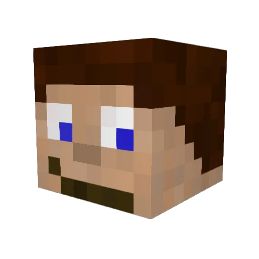 Kontradd Minecraft avatar head, 3D render