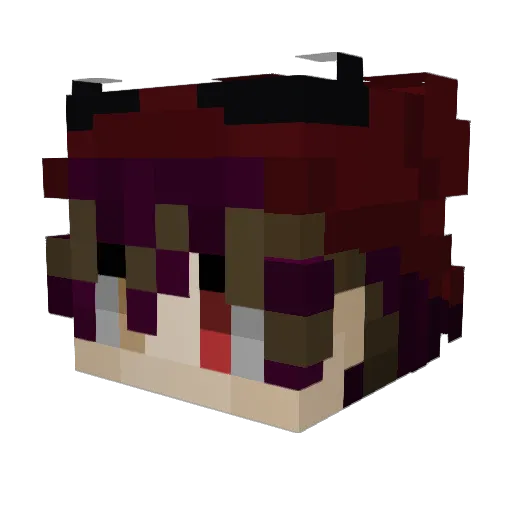 Konus08 Minecraft avatar head, 3D render
