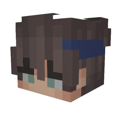 Konzen21 Minecraft avatar head, 3D render