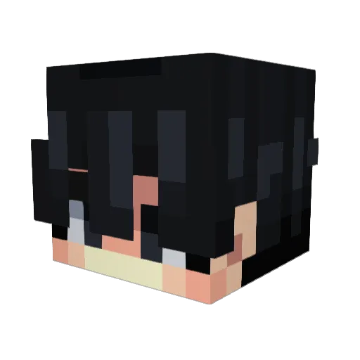 KooK00k Minecraft avatar head, 3D render