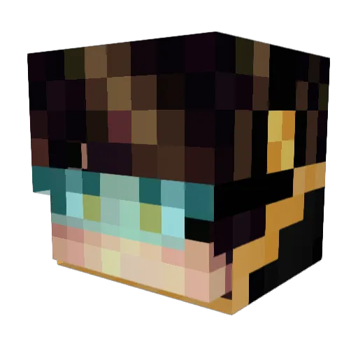 KooK2468 Minecraft avatar head, 3D render