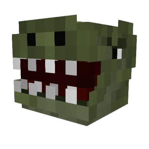 KooKats Minecraft avatar head, 3D render