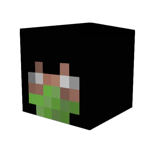 Koodes Minecraft avatar head, 3D render
