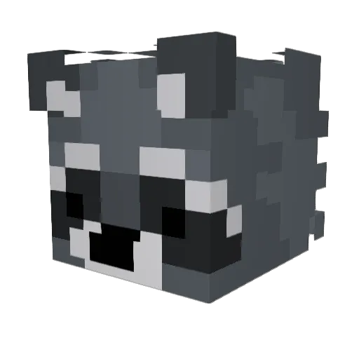 Koodzo Minecraft avatar head, 3D render