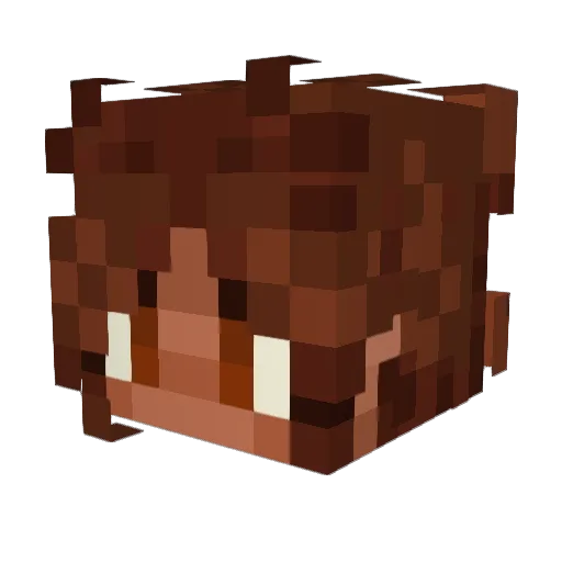 KoohiiDate Minecraft avatar head, 3D render