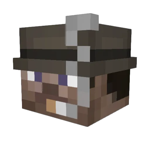 Minecraft-Avatar von Kookie: Kopf als 3D-Render