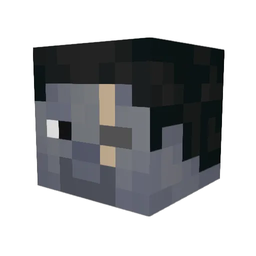 KookieKrumble Minecraft avatar head, 3D render