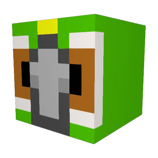 Kookko Minecraft avatar head, 3D render