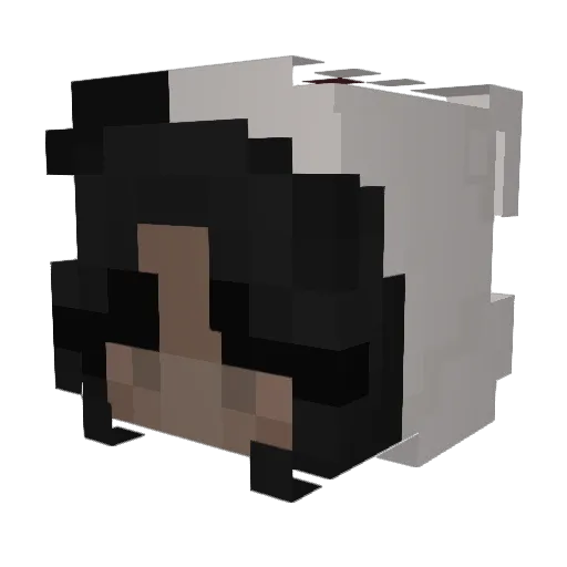 KookyLiz Minecraft avatar head, 3D render