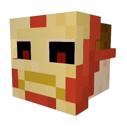 KoolDW Minecraft avatar head, 3D render