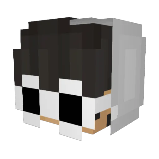 KoolGordo Minecraft avatar head, 3D render