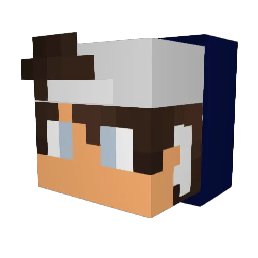 KoolKiddK Minecraft avatar head, 3D render