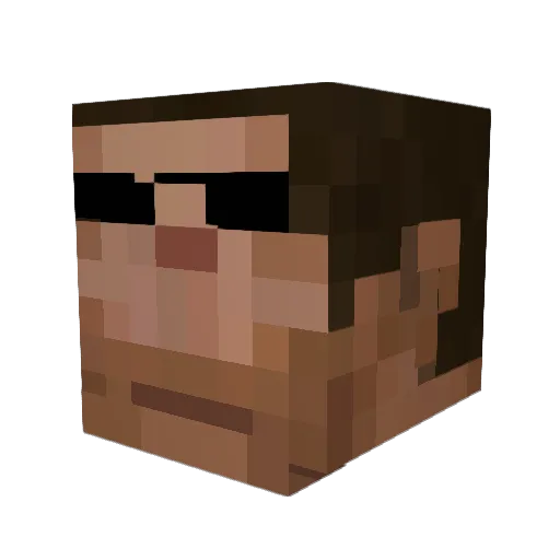 Kool_Fid Minecraft avatar head, 3D render
