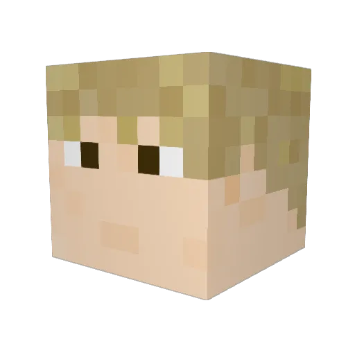 Koolaid_king Minecraft avatar head, 3D render