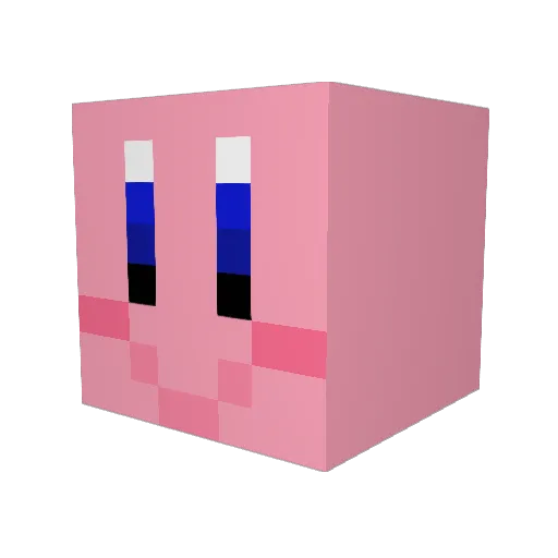 Koolaidesha Minecraft avatar head, 3D render