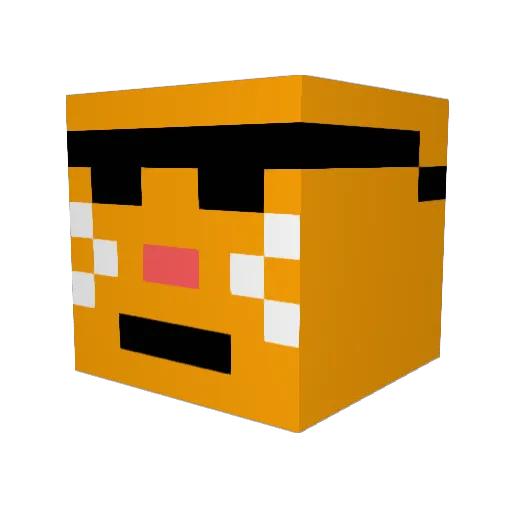 KoolcatFF Minecraft avatar head, 3D render