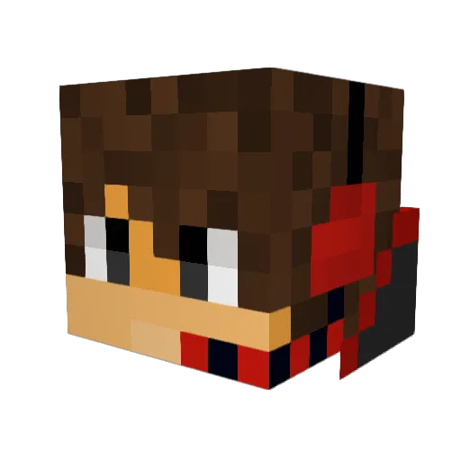 KoolieLoL Minecraft avatar head, 3D render