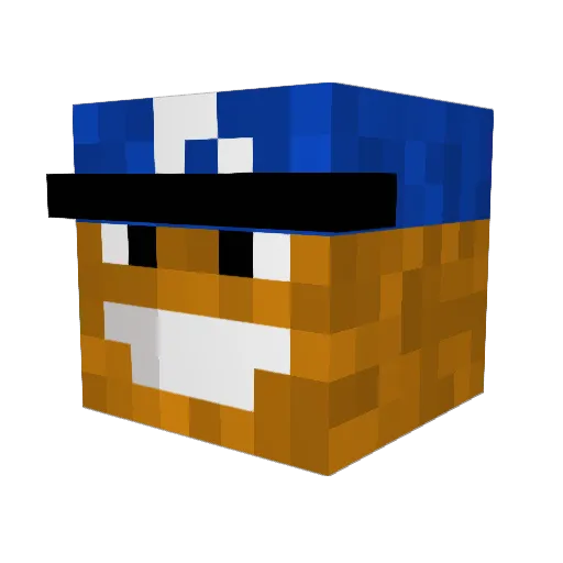 Kooliokid_2007 Minecraft avatar head, 3D render