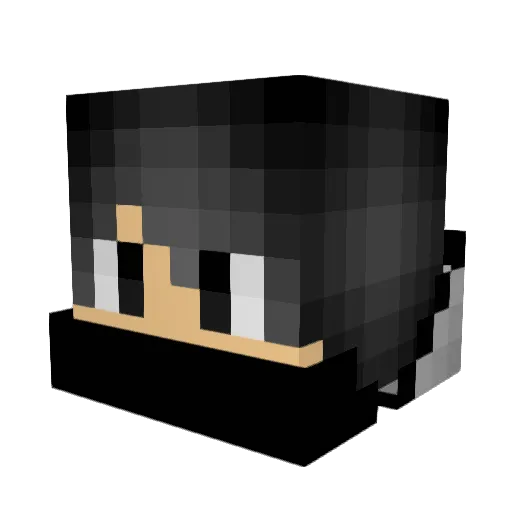 Koolkorce Minecraft avatar head, 3D render