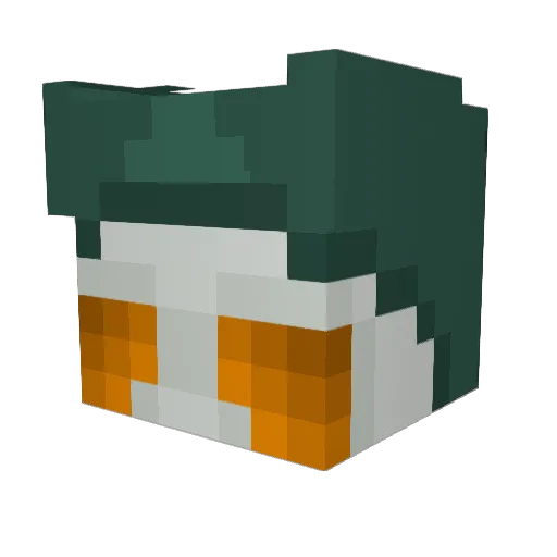 Kooly111 Minecraft avatar head, 3D render