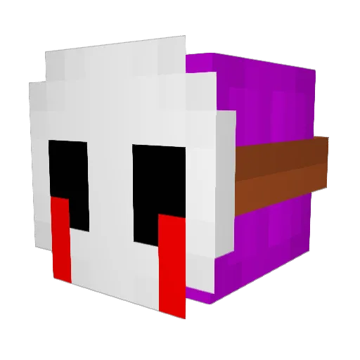 KoopaRuper Minecraft avatar head, 3D render
