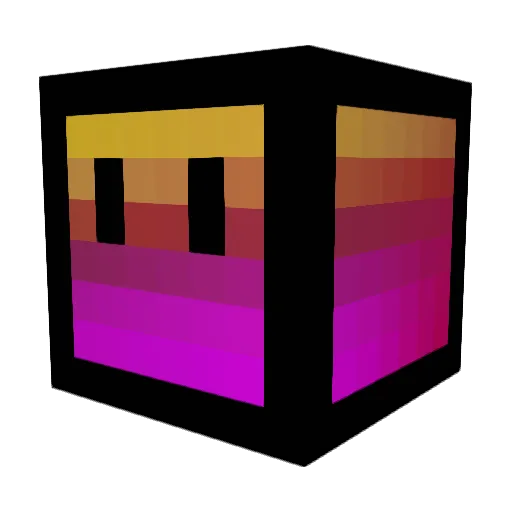 Koopah Minecraft avatar head, 3D render
