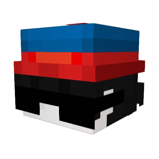 Koopcool Minecraft avatar head, 3D render