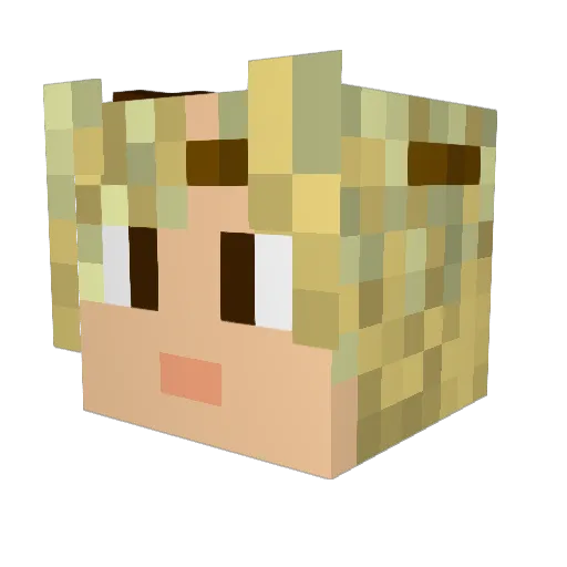 KoopenHagen Minecraft avatar head, 3D render
