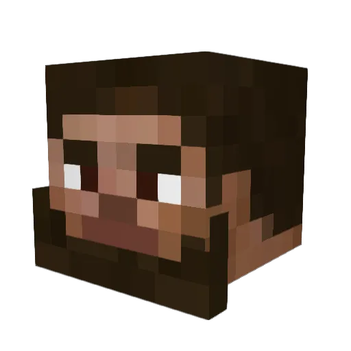 Koorisama420 Minecraft avatar head, 3D render