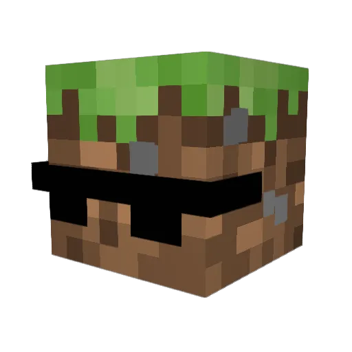 Koorosh_ Minecraft avatar head, 3D render