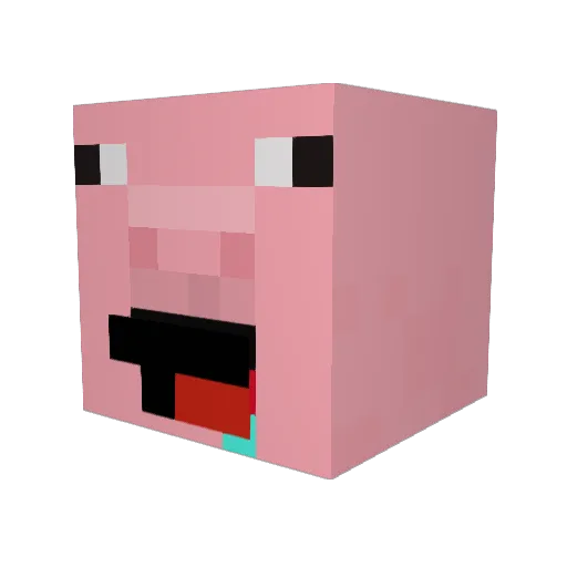 Koorwalog1c Minecraft avatar head, 3D render