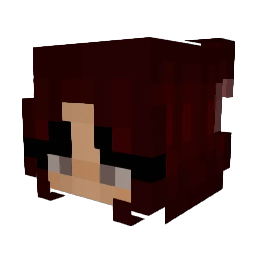 Kooti Minecraft avatar head, 3D render