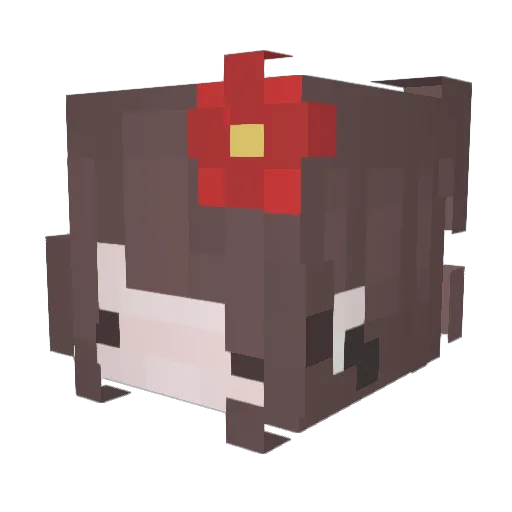 Kootina Minecraft avatar head, 3D render