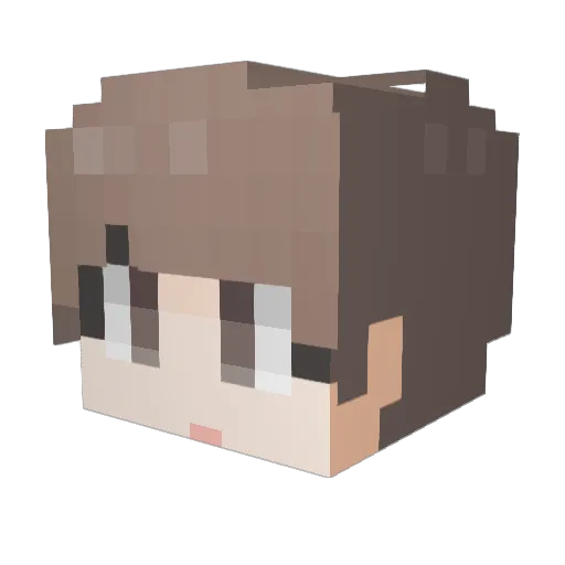 Kooyh92 Minecraft avatar head, 3D render