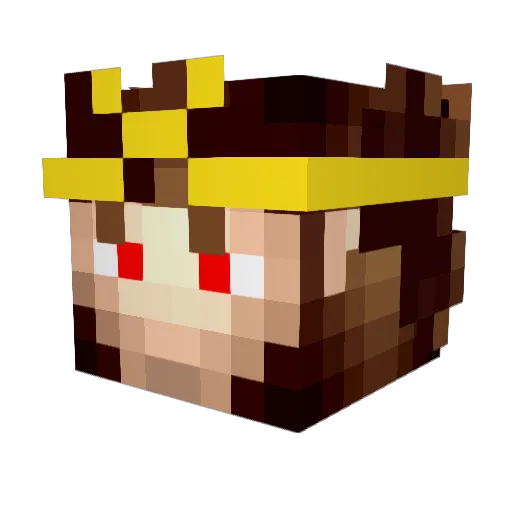 KopJit Minecraft avatar head, 3D render