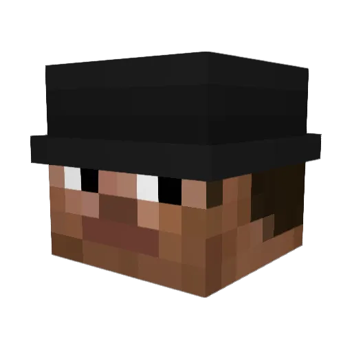 Kopatell Minecraft avatar head, 3D render